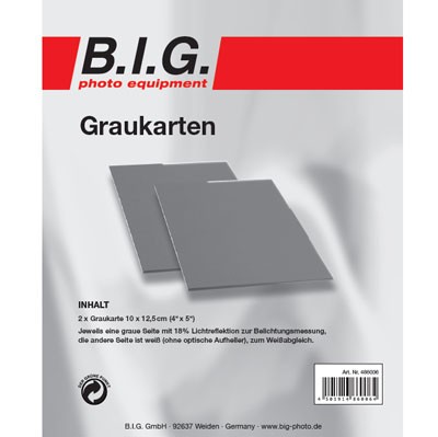 B.I.G. Graukarten-Set 2St. (2x 10x12cm)