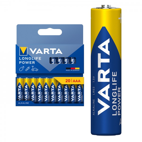 Varta Longlife Power Micro AAA/LR6 20-er Pack