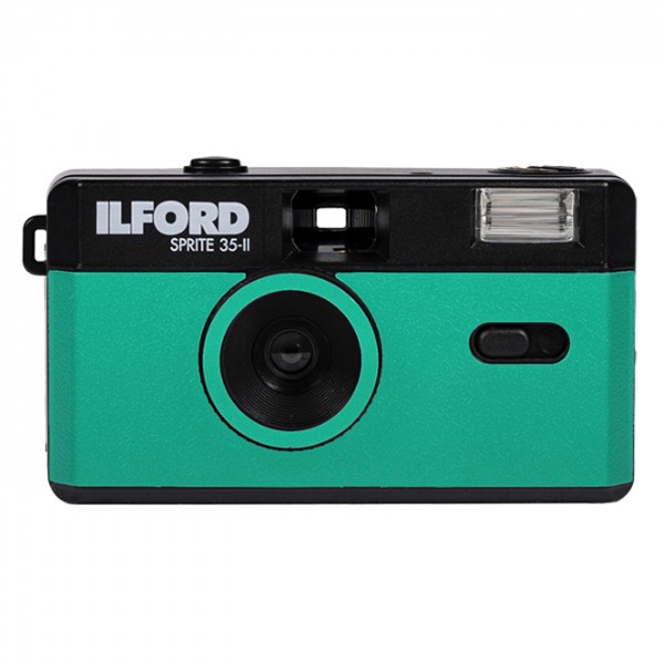 Ilford Sprite 35-II analoge Kamera,grün/schwarz