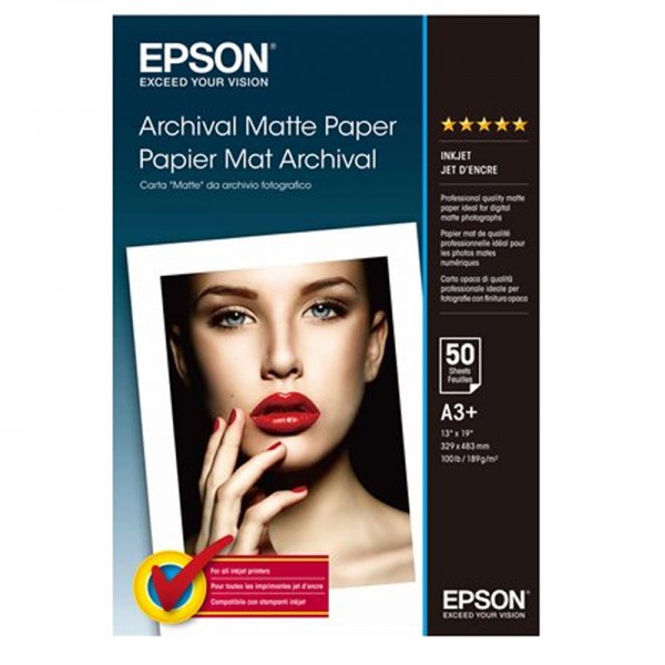 Epson Archival Matte 189g, 50 Bl., A3+