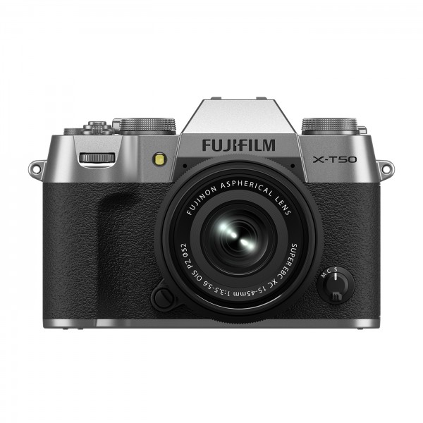 Fuji X-T50 Set + XC15-45mm, silber